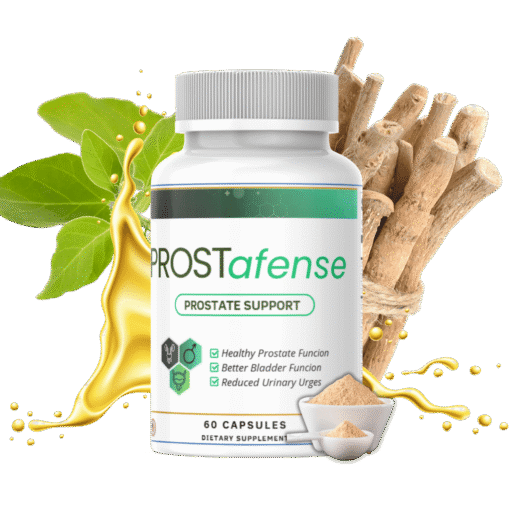 Prostafense bottle — natural supplement for men